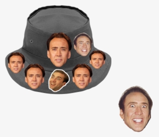 Nicholas Cage Bucket Hat, HD Png Download, Free Download