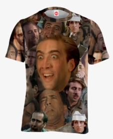 Cage Face Tee - Active Shirt, HD Png Download, Free Download