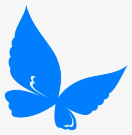 Butterfly Svg Clip Arts - Blue Clip Art Butterfly, HD Png Download, Free Download