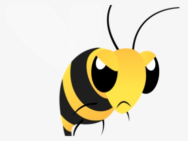 Bumblebee Clipart Mean To Bee - Angry Bee Transparent Background, HD Png Download, Free Download