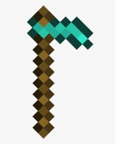 Minecraft Diamond Pickaxe, HD Png Download, Free Download