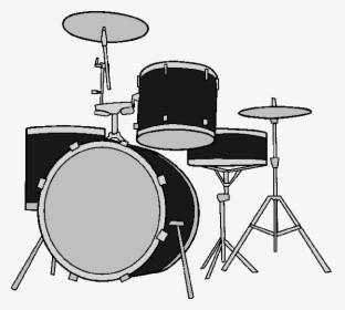 Drummer Vector Set - Drum Kit Drawing Transparent, HD Png Download, Free Download