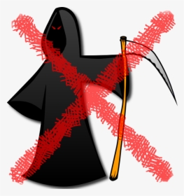 No Death - Grim Reaper Crossed Out, HD Png Download, Free Download