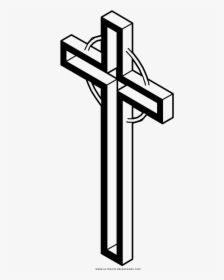 Celtic Cross Coloring Page - Cross, HD Png Download, Free Download