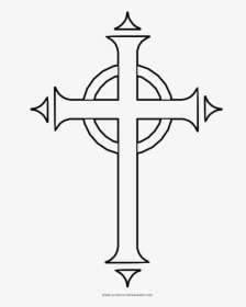 Celtic Cross Coloring Page - Portable Network Graphics, HD Png Download, Free Download