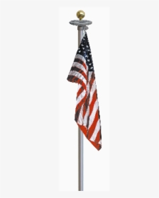 Flag & Solar Light Flagpole Set - Solar Flag Pole Light, HD Png Download, Free Download
