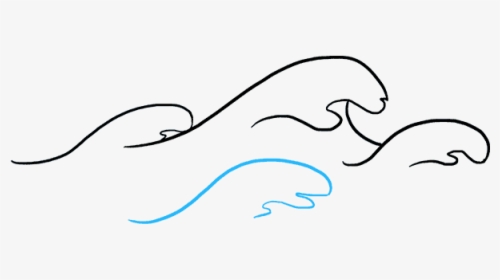 How To Draw Waves - Water Drawing, HD Png Download, Free Download