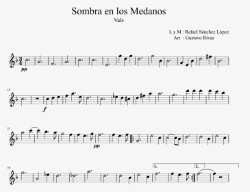 Sombra En Los Medanos Violin Partitura, HD Png Download, Free Download