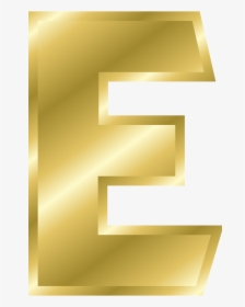 Effect Letters Alphabet Gold - Letter E Gold Png, Transparent Png, Free Download