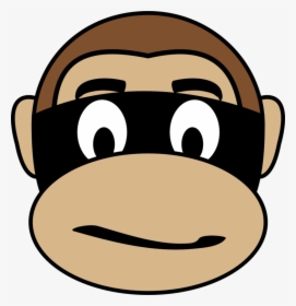 Criminal, Face, Gangster, Monkey - Monkey Face Clipart, HD Png Download, Free Download