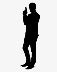Gangster Vector Graphics Portable Network Graphics - Gangster Silhouette Png, Transparent Png, Free Download