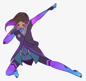 Overwatch Sombra Dab Transparent, HD Png Download, Free Download