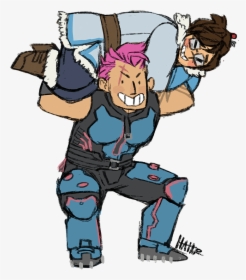 Lifting Your Gf Combines Quality Time With Your Workout - Overwatch Zarya Transparent Gif, HD Png Download, Free Download