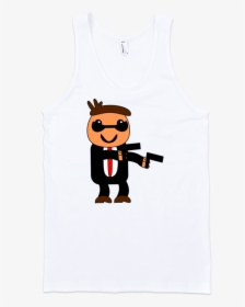 Gangster Fine Jersey Tank Top Unisex By Itee - Espia Caricatura Png, Transparent Png, Free Download