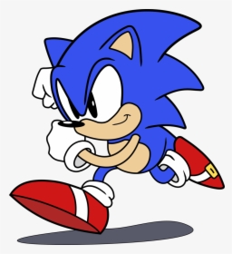 Sanic Drawing Classic - Classic Sonic The Hedgehog Running, HD Png Download, Free Download