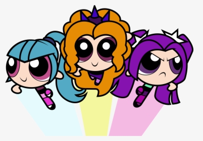 Powerdazzlings Girls By Mit-boy - Powerpuff Girls My Little Pony, HD Png Download, Free Download