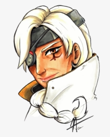 Drawing Marker Professional - Drawing Of Ana Overwatch, HD Png Download, Free Download
