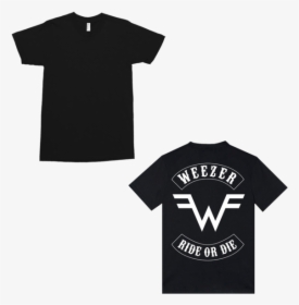 Ride Or Die Tee - Weezer T Shirt Black, HD Png Download, Free Download