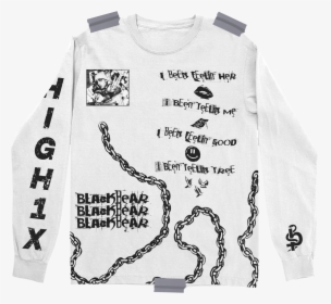 High 1x White Longsleeve"  Class="lazyload Lazyload - Blackbear Anonymous Merch, HD Png Download, Free Download