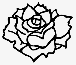 Black And White Rose Clipart, HD Png Download, Free Download