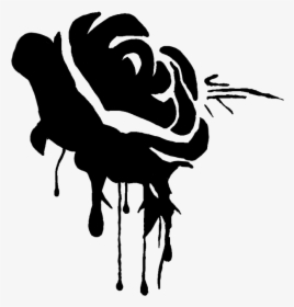 Black Rose Clip Art Portable Network Graphics Drawing - Black Rose Art Png, Transparent Png, Free Download