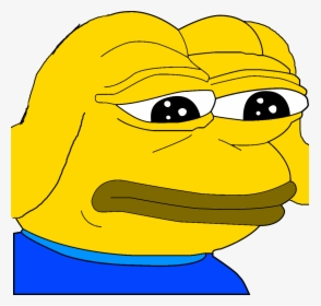 Sad Frog Face - Pepe Dog, HD Png Download, Free Download