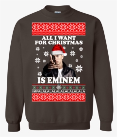 Eminem Ugly Christmas Sweaters All I Want For Christmas - Ugly Christmas Sweater Elvis, HD Png Download, Free Download