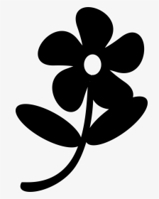 Clipart Rose Black And White - Black Flower Clip Art, HD Png Download, Free Download