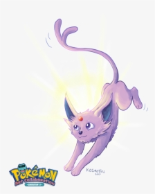 #196 Espeon Used Morning Sun And Psyshock In The Game - Cartoon, HD Png Download, Free Download
