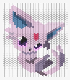 Espeon Bead Pattern - Cross-stitch, HD Png Download, Free Download