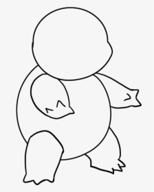 How To Draw Squirtle - Line Art, HD Png Download, Free Download