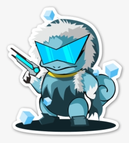 Captain Squirtle Sticker - Pokémon, HD Png Download, Free Download