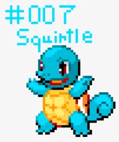 Pokemon Squirtle Pixel Art, HD Png Download, Free Download