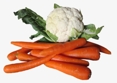 Vegetables, Cauliflower, Carrots - Carrots & Cauliflower Png, Transparent Png, Free Download