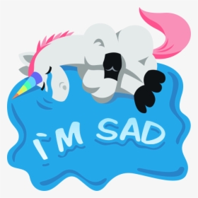 Transparent Water Emoji Png - Sad Unicorn Emoji, Png Download, Free Download