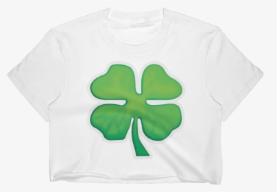 Emoji Crop Top T-shirt - Shamrock, HD Png Download, Free Download