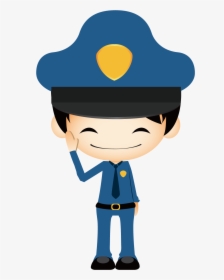 Cartoon Cute Police Transprent Png Free Download Ⓒ - Cute Police Clipart Png, Transparent Png, Free Download