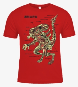 Image Of Anatomy Of The Xenomorph T-shirt - Xenomorph T Shirt, HD Png Download, Free Download