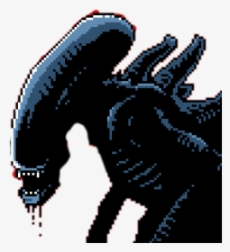 #alien #xenomorph #creepy #alienvspredator #aliens - Xenomorph Pixel Art, HD Png Download, Free Download