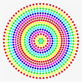 Dot Clipart Circle - Rainbow Dots Circle Png, Transparent Png, Free Download