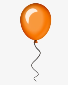 Orange Birthday Balloon Clipart, HD Png Download, Free Download