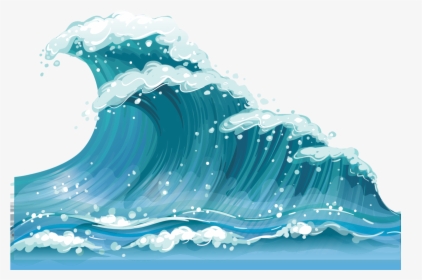 Wave Clipart Wind Wave - Ocean Waves Clipart, HD Png Download, Free Download