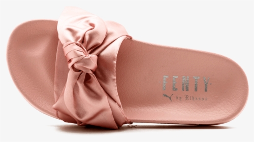Puma Rihanna Fenty Bow Slide Womens Pink/silver 365774-03 - Rihanna Puma Slides Nz, HD Png Download, Free Download