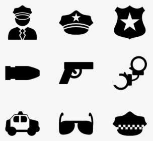 Clip Art Icon Packs Svg - Police Icons Png, Transparent Png, Free Download