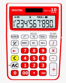 Calculator 10 Digits Solar Clip Arts - Vintage Casio Calculator, HD Png Download, Free Download