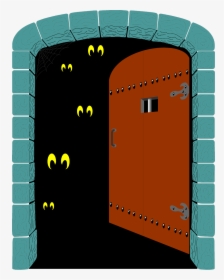 Collection Of Scary - Haunted House Door Clipart, HD Png Download, Free Download