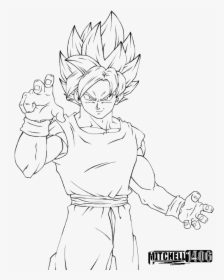 Perfected Super Saiyan Line - Goku Ultra Instinct Drawing, HD Png Download, Free Download