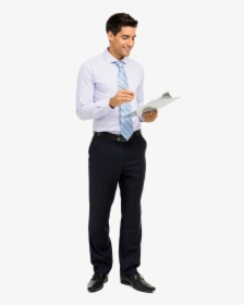 Guy Holding Clipboard Png, Transparent Png, Free Download