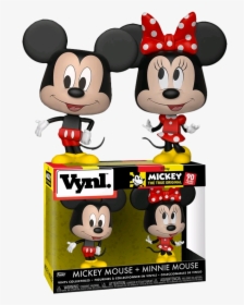 Disney Mickey Mouse & Minnie Mouse Vynl Figure 2-pack - Funko Vinyl Mickey And Minnie, HD Png Download, Free Download