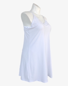 Essential Cami Tunic Slip Dress White Lace - Active Tank, HD Png Download, Free Download